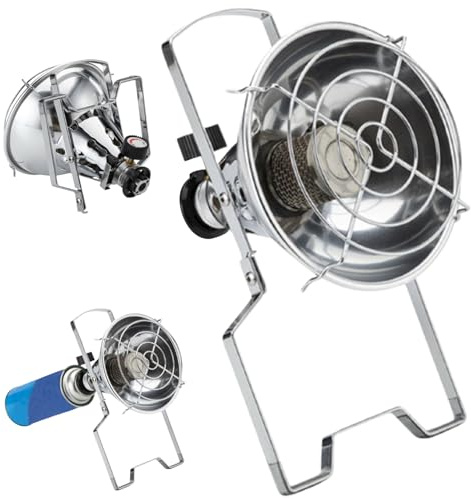 Réchauffeur de gaz portatif extérieur avec la poignée pliable cuisinière de chauffage au Propane pour la pêche sur glace Camping tente, radiateurs extérieurs