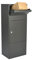 Allux 800 F54807 Briefkasten groß XL | Wasserdichte Abschließbare Sichere Paketkasten | 980 x 390 x 280 mm | Anthrazit