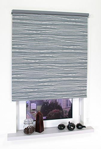 Liedeco® Rollo, Fenster Rollo, Kettenzug-Rollo / 112 x 180 cm (Breite x Höhe), Sahara/Stoff mit Dekor, Verdunkelnd, Abdunkelnd, Blickdicht/viele Farben, Größen und Typen/Variable Montage möglich