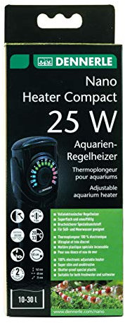 Dennerle Nano Heater Compact | Regel-Heizer für Nano-Aquarien (25 Watt)