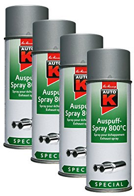 Kwasny 4X 233 098 Auto-K Special Auspuff-Spray Silber 800°C Lackspray 400ml