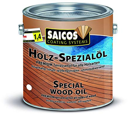 Saicos Holz-Spezialöl Terrassenöl Bangkirai - 2,5 Liter