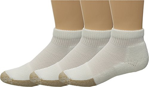 Thorlos womens Tmx Max Cushion Ankle Tennis Socks, White (3 Pairs), Medium US