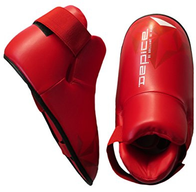 DEPICE Schutzausrüstung Kickbox-Fußschutz Topline, Rot, L, sa-ftsr
