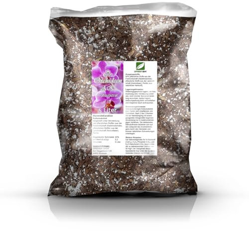 Orchideen Anzuchterde AK Orchideenerde 5 Ltr. Premium Profi Linie Anzucht-Substrat Phalaenopsis, Cattleya, Dendrobium, Paphiopedilum, Cymbidium etc. (Anzucht Fein, 5 Liter)