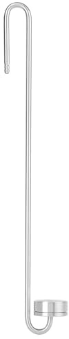 Rostfritt stål CO2-spridare koldioxiddiffusorförstärkare CO2-spridarebubbeldisk med U-format anslutningsrör för akvarieväxter (35 cm)