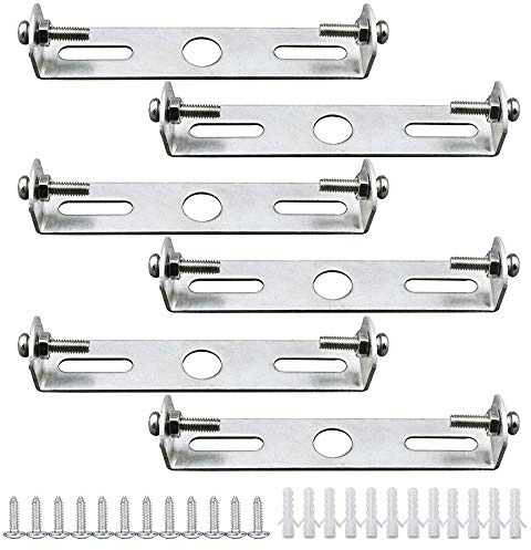 AAPLUS 6 Stü Deckenleuchten-Halterung LED Zubehör, 120mm mit Schrauben für Geerdet Hängung Deckenleuchten Kronleuchter Lampenschirm, deren obere Abdeckplatte einen Durchmesser von 125mm bis 145mm hat