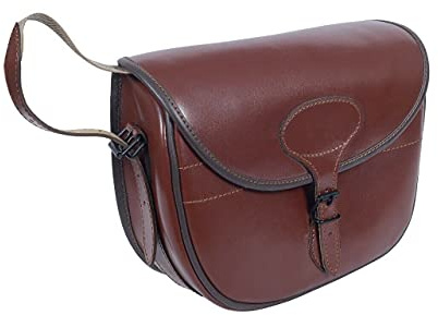 Genuine Real Leather Cartridge Clay Shooting Shells Hunting Shotgun Bag 100+