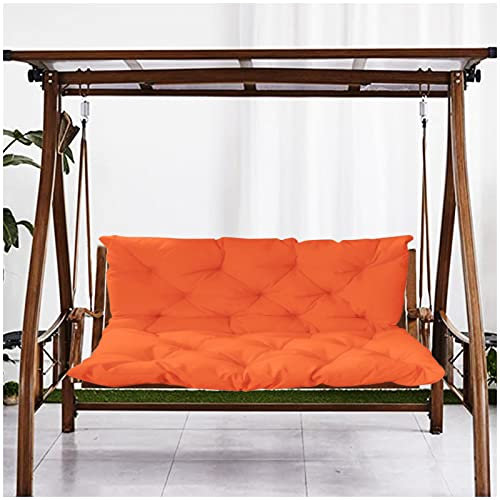 XIHAADOY Hollywoodschaukel Auflage, Palettenkissen Outdoor Wasserdicht, Bankauflage mit RüCkenlehne füR GartenmöBel,Orange,40x40in