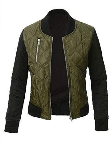 YILEEGOO Damen-Jacke, leger, langärmelig, mit Reißverschluss, Mäntel, Sport, Fahrrad, Mantel, Outdoor, Spring Bke Jacke, Mäntel, grün, 46