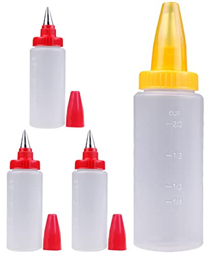Luxshiny 4 Pièces Stylos De Décoration De Gâteau Stylo D'écriture Alimentaire Conseils De Glaçage Buses De Tuyauterie Gâteau Biscuit Crème Pâtisserie Chocolat Stylo De Décoration Bricolage