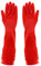 1 Pair Heavy Duty Rubber Gloves with Extra Long Cuffs, Durable Kitchen Gloves with Non-slip Grip, Car Washing Gloves Suitable for Dish washing, Household Cleaning, Gardening, Size L