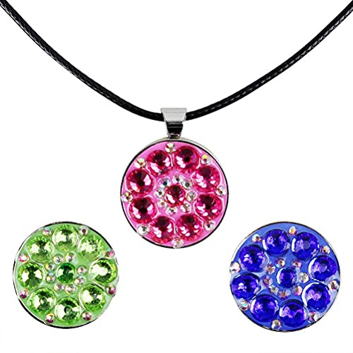 Logo Crystal Hat Clip Ballmarker für Damen, Beste Golfgeschenke und Golfzubehör für Damen(#1)