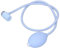Sitz Bath Flusher Tube, Soft Silicone Flush Hose for Sitz Bath Seat, Wash Anus Squeeze with Large Nozzle, Simple for Baby, Pregnant, Woman, Bedridden Patients, Blue