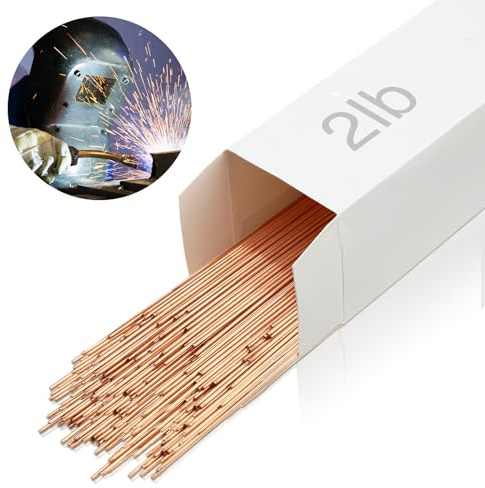 Blulu Tig Welding Rod ER70S-6 Mild Steel Tig Filler Rod Carbon Steel Welding Accessories 2lb(1/16 x 16)