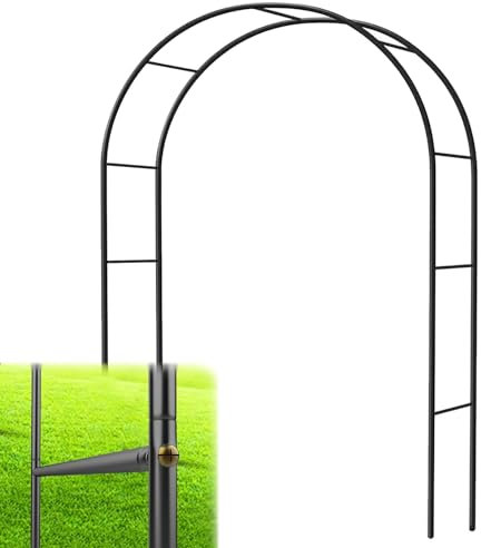 LIYI929GP Rosenbogen Aus Eisen, Gartenbogen Garten Torbogen Rankgitter Rosenhilfe, Hochzeit Dekorationen Bogen, Freistehend, Wetterbeständig Rankhilfe Spalier Stabil Für Pergola Terrasse Hinterhof