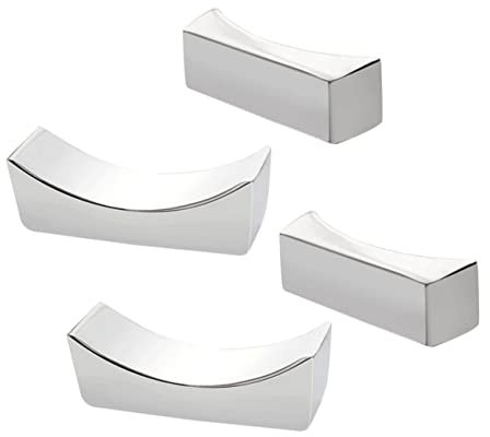 PRETYZOOM Essstäbchenablage Edelstahl 4 Stück Hochglanzpoliert Für Esszimmer Zuhause Und Restaurant Stabiler Chopstick Halter Mit Kreisdesign