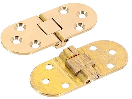 BESTonZON 1 Satz 2st Scharnier Klappbarer Schreibtischtisch Gefalteter Tisch Schranktürverbinder Zubehör Für Angelstühle Falten Kabinett Messing Muschelschale Klappe Verdicken