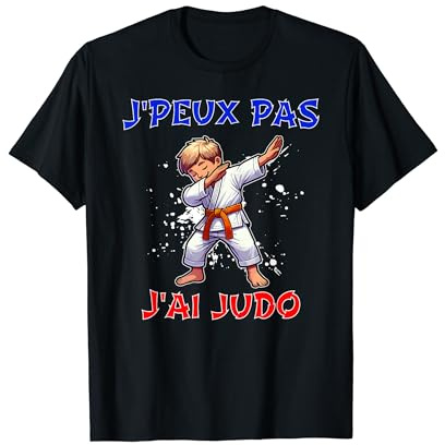 Je Peux Pas J'ai Judo Judoka Enfant Garçon Ceinture Orange T-Shirt