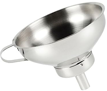Alipis Embudo De Acero Inoxidable Para Colador De Cocina Embudo Para Decantación De Líquidos Filtrados Material 304 Uso Multiusos