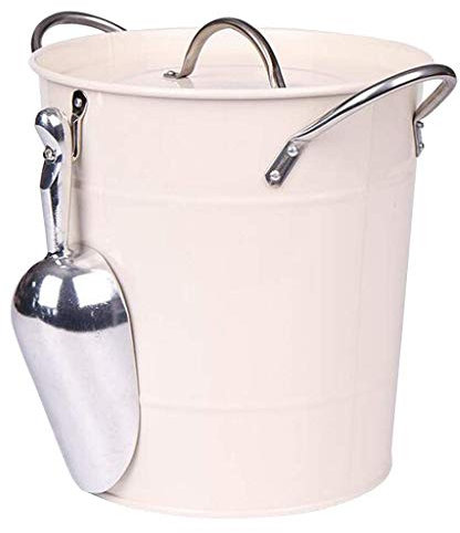 DDKYHU Ice Bucket Champagne Bucket Ice Cubes Wine Iron Bottle with Gripper Handle Lid,Ice Buckets/Pink (Pink)