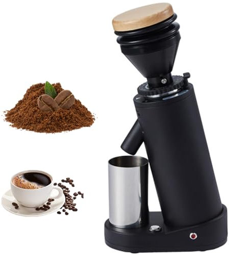 Electric Coffee Grinder, 19 Precise Conical Grind Settings Conical Burr Coffee Bean Grinder with 80g Large Bean Hopper and 90mm Powder Bin, Powerful Compact Grinder for Espresso and Drip