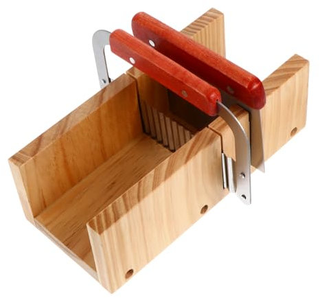 STOBOK 1 Set Seifenschneider Aus Holz Für Seife Schneidwerkzeug Für Handgemachte Seife Breite Und Schmale Schlitze Für Präzise Schnitte
