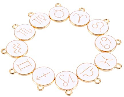 LALAFINA 12stücke Sternzeichen Charms Anhänger Aus Legierung Für Diy Schmuck Vielseitige Pendants Für Armbänder Und Halsketten Kreative Bastelideen