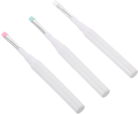 ELAYARD 3pcs Silicone Eyebrow Brush Cap Brow Brush for Eye Makeup Gentle Lip Applicator Travel Makeup Tool