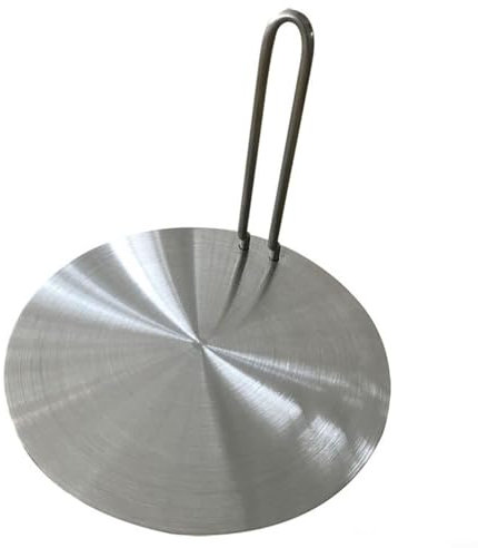 Diffuseur de chaleur en acier inoxydable avec poignée compatible induction et batterie de cuisine électrique (B)