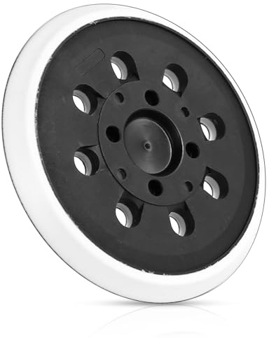 5 Inch 8 Hole Replacement Sander Backing Pads, Round Hook and Loop Backing Pads, 5 Inch 8 Hole Replacement Sander Pad, Sanding Pad for Bosch PEX 300 AE and PEX 400 AE Random Orbital Sanders