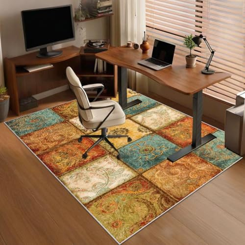 Protectora para Silla de Oficina, Alfombra para Silla de Oficina para Suelos Duros Alfombrilla Protector Suelo Silla Ruedas, Alfombra Gaming Suelo, Alfombrilla de Escritorio para Parquet 80 x 100 cm