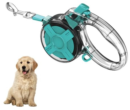 Hundeleine 4m, 360° verwicklungsfreie Ausziehbar Rollleine mit Reflektierendes Band, Ausziehleine mit Sicheres Bremssystem für kleine und mittelgroße Hunde bis zu 20 kg