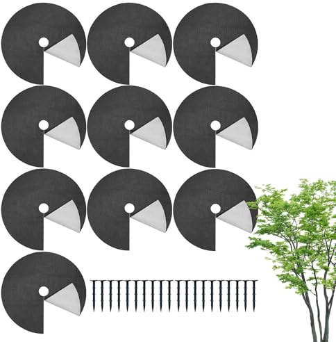 Landschaftsbau mit Baumringen – Gartenkante aus flexiblem PE, dekorative Rasenkante, Mulchring mit einfach zu installierendem Design | Praktische Verbesserung des Hofes