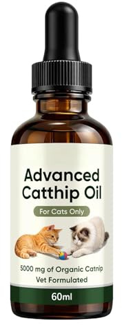 Genérico Natural Catnip | 60 ml de Gotitas Calmantes con Hierba Gatera - Calmante para Gatitos,Destinado A Muebles Ropa De Cama Tapicería Mantas Hogar Interior Apartamento Y Dormitorio