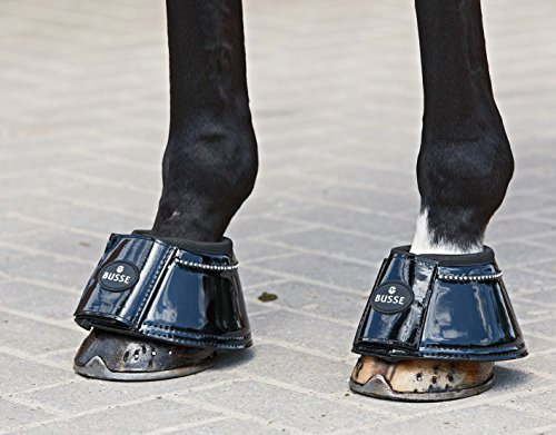 BUSSE Hufglocken LACK-CRYSTAL, Grösse M, schwarz