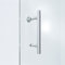 AQUABATOS poignée de cabine de douche, poignée de porte de douche, poignée de porte en verre, en acier inoxydable, poignée étrier, barre écartement des trous 130 mm