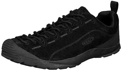 KEEN Men’s Jasper Climbing Approach Style Sneakers, Black/Black, 8.5 Medium US