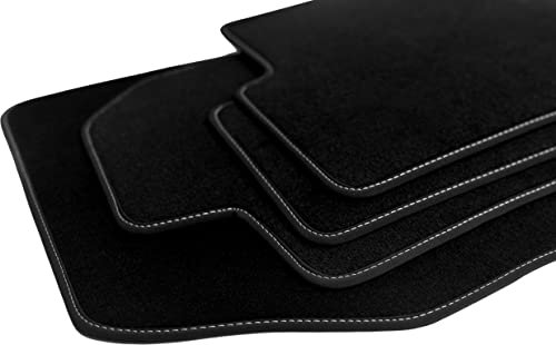 Velour Fußmatten Satz für Volvo C30 (2006-2012) - Premium Qualität - 4-teilig - Passgenau