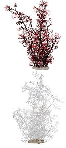 Happyyami 2 Stück Aquarium Simulierte Wasserpflanzen Aquarium Pflanzen Wasser Grünes Gras Ornament Wasserpflanzen Dekoration Ohrstöpsel Für Katzen Kleiner Hund Hexenhut Faux Pe