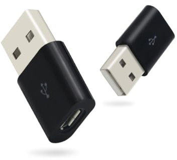 Abrity USB OTG Adaptor [2-Pack] Micro adapter,USB A Male to micro Female Adaptor, connectors for Android, Memory SD Card Reader, Xbox,PC,USB Flash drive stick,Smart Devices