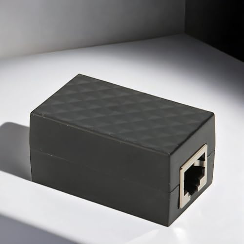 Protettore Ethernet RJ45 Femmina POE Gigabit Ethernet - Soppressore di Fulmini Rete LAN CAT5/CAT6 - Adattatore di Estensione con Scaricatore di Tuoni
