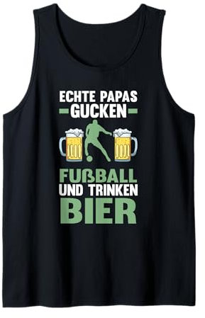 Herren Echte Papas gucken Fußball Fußball Bier Tank Top