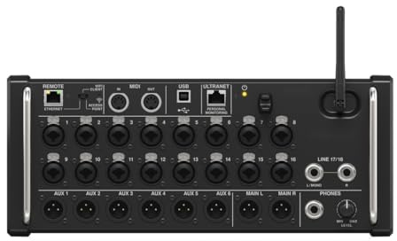 Audio Mixer, XR18/MR18 Rack Mount Professional Digital Mixer Built-in Wifi DSP Mixer DJ Recording Studio with USB Recorder