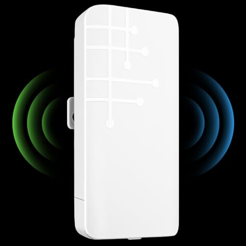 MEETOWN Ripetitore WiFi Esterno, 300Mbps Ripetitore WiFi Potente Outdoor 2.4GHz Amplificatore Wireless Esterno con Reapter/AP/Router Mode, Compatibile con Il 99% dei Modelli