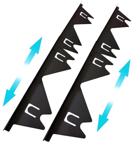 2 Pack Stainless Steel Stove Gap Covers, Stove Gap Filler Adjustable Length 13.8 to 27.5, Stove Gap Guards Range Trim Kit Between Stove Top & Counter, Easy Clean and Heat Resistant