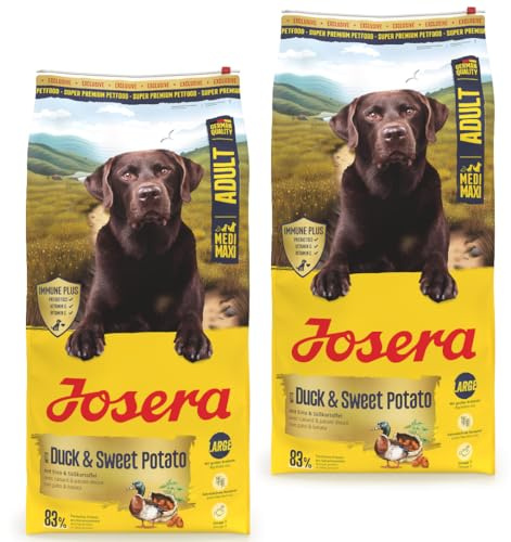 Josera Adult Duck & Sweet Potato 2 x 12,5 kg Trockenfutter für Hunde