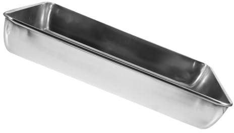 Tofficu Bird Metal Bathtub Pigeon Bath Basin Stainless Steel Tray Thickened for Homing Pigeons in Cage