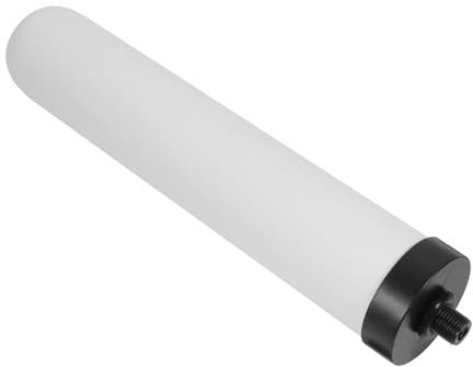 Uonlytech Filtro Acqua in Ceramica 10 Pollici Bianco per Purificatore Acqua Sottolavello Nucleo Filtro Plastica Ricambio per Cucina Elemento Filtrante Domestico