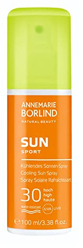 ANNEMARIE BÖRLIND SUN CARE Kühlendes Sonnen-Spray LSF30 100 ml | Hoher Sonnenschutz, UVA-/UVB-Filter, Spendet Feuchtigkeit, Kühlende & Leichte Textur, Ideal für Sport, Zieht sofort ein